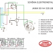 Elektrick� sch�ma na Jawa 50 typ 20, 21. - 30W -